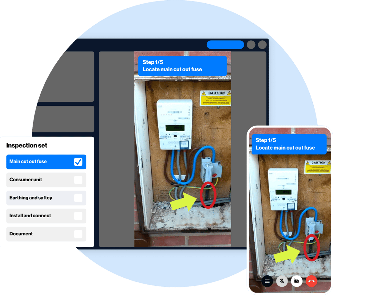 Remote visual assistance for ev charging